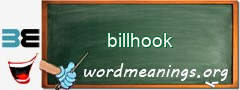 WordMeaning blackboard for billhook